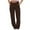 Brown, variant on Bigersell Women Bootcut Pant Full Length Women's Street Style Fashion Design Sense Multi Pocket Overalls Drawstring Elastic Low Waist Sports Pants Ladies High- Skinny Overall Jean