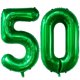 thumbnail image 1 of Globo LVMOQIQIU, 40 pulgadas, color verde oscuro, número 50, lámina x2, 1 of 7