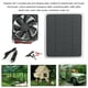 thumbnail image 5 of Bearachild Ventilador alimentado por energía Solar interfaz USB extraíble verano reemplazo multifuncional invernadero Pet House Yacht ventilador Jardín y Patio, 5 of 6