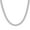 Rhodium Silver, variant on 925 Sterling Silver 7mm Solid Miami Cuban Pyramid Chain Bracelet 9