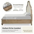 thumbnail image 5 of Furniture of America Weile Wood Queen 6-Piece Bedroom Set in Oak, 5 of 20