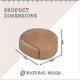 thumbnail image 2 of Juego de 4 topes adhesivos para puertas, ideales para suelos y parquet - Tope de madera (haya), 2 of 4