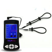 Electro Stimulator Black Massage Device  E-stim Power Box with Big Stim Two Black Ring