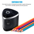 thumbnail image 3 of Electric Pencil Sharpener for 6-8mm Color Pencil High-Speed Automatic Sharpener Battery Operated Portable Sharpener for School Office Stationery, 3 of 8