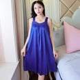 thumbnail image 5 of Camisones de satén de seda para mujer, ropa de dormir de encaje, Sexy pijama, lencería para el hogar, bata, ropa de estar por casa, 5 of 5