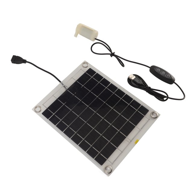 Kit de bomba de agua solar,Kit de bomba de agua solar Conjunto de bomba de fuente solar W Kit de bomba de agua con panel solar Tecnología de vanguardia Jadeshay A