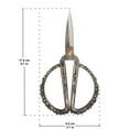 thumbnail image 4 of JubileeYarn Delicate Rose Embroidery Scissors - Gunmetal - 30 Scissors, 4 of 6