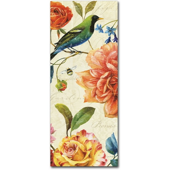 Trademark Fine Art "Rainbow Garden VI Cream" Canvas Art by Lisa Audit