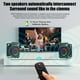 thumbnail image 4 of JAUYXIAN Altavoz Bluetooth con dos micrófonos inalámbricos, altavoz exterior con subwoofer/Tweeter, sistema de altavoces PA portátil con control remoto, luces Discol, FM, REC para el hogar, fiesta, 4 of 5