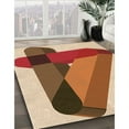 thumbnail image 2 of Ahgly Company Indoor Round Patterned Mahogany Brown Area Rugs, 5' Round, 2 of 6