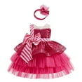 thumbnail image 3 of Gelikeya Baby Girl Christmas Dresses Size 6-7 Little Girl Long Sleeve Dresses Casual Midi Sundress Tutu Dress for Kids Winter Clothes (X09 Hot Pink, 6-7 Years), 3 of 8