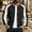 Black, variant on Men's Baseball Jackets Spring Fall Causal Slim Fit Snap Button Varsity Jacket Windbreaker Cycling Running Sport Jacket Outwear Size 3XL Black
