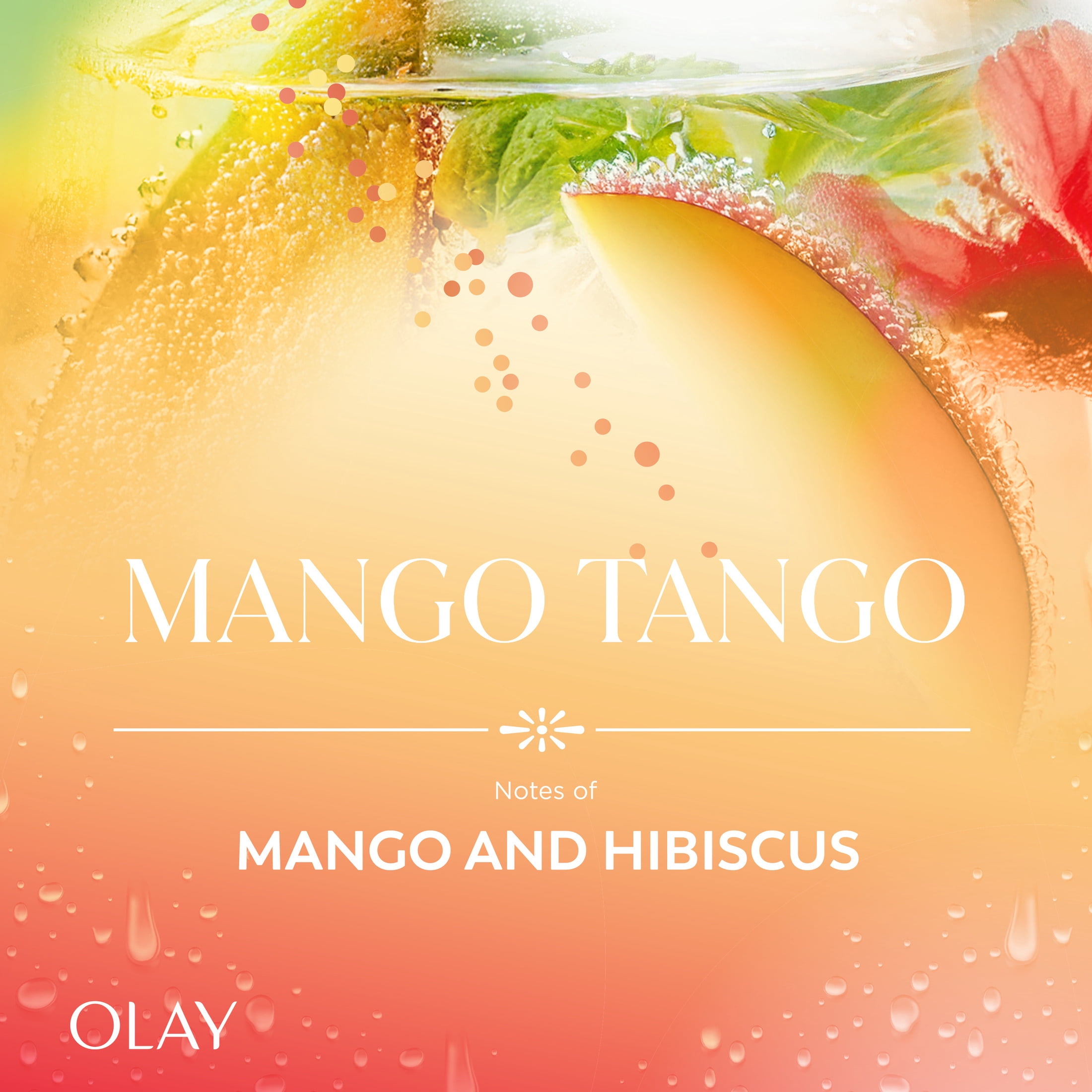Olay Mango Tango Body Wash with Notes of Mango and Hibiscus, Vitamin B3 and Antioxidant Blend, 22oz