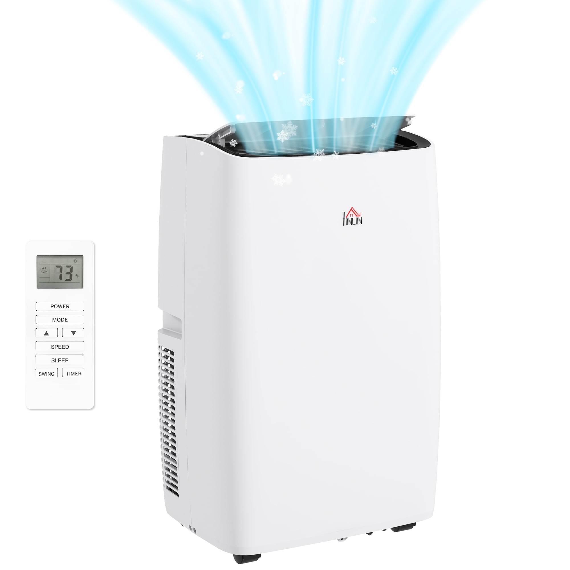 HOMCOM 12,000 BTU Portable Air Conditioner, White