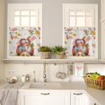 thumbnail image 2 of Curtain Tier and Valance Set 2 Piece Semi Sheer Rod Pocket Valance Small Half Window Tier Curtains Thanksgiving Fall Pumpkin Truck Leaves Plants Valances for Kitchen 2 Tiers(27.5"x36"), 2 of 5