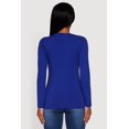 thumbnail image 5 of Women's Long Sleeve Basic Crew Neck T-Shirt, 5 of 5