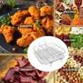 thumbnail image 5 of Xirurus 2-Layer Stainless Steel Fryer Rack, Dishwasher Safe Grilling Accessory for Ninja Foodi Grill AG301 AG302 AG400, BPA-Free Multi-Purpose Toasting Rack (7.9 x 7.9 x 3.5 inches / 20 x 20 x 9 cm), 5 of 9