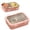 Pink, variant on Stainless Steel Lunch Box, 3 Compartment Container with Leakproof Lids for Adults School Work Office Portable Food Storage Bentos Box