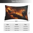 thumbnail image 2 of Cauagu Cool Fire Man Print Pillow Covers with Envelope Closure,1PC Pillow Cases Decorative Pillow Case for Bed & Couch, Pillows Not Included-16"x24", 2 of 6