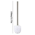 Gyedtr Toilet Brush, Compact Size Toilet Bowl Brush with Stainless Steel Handle, Small Size