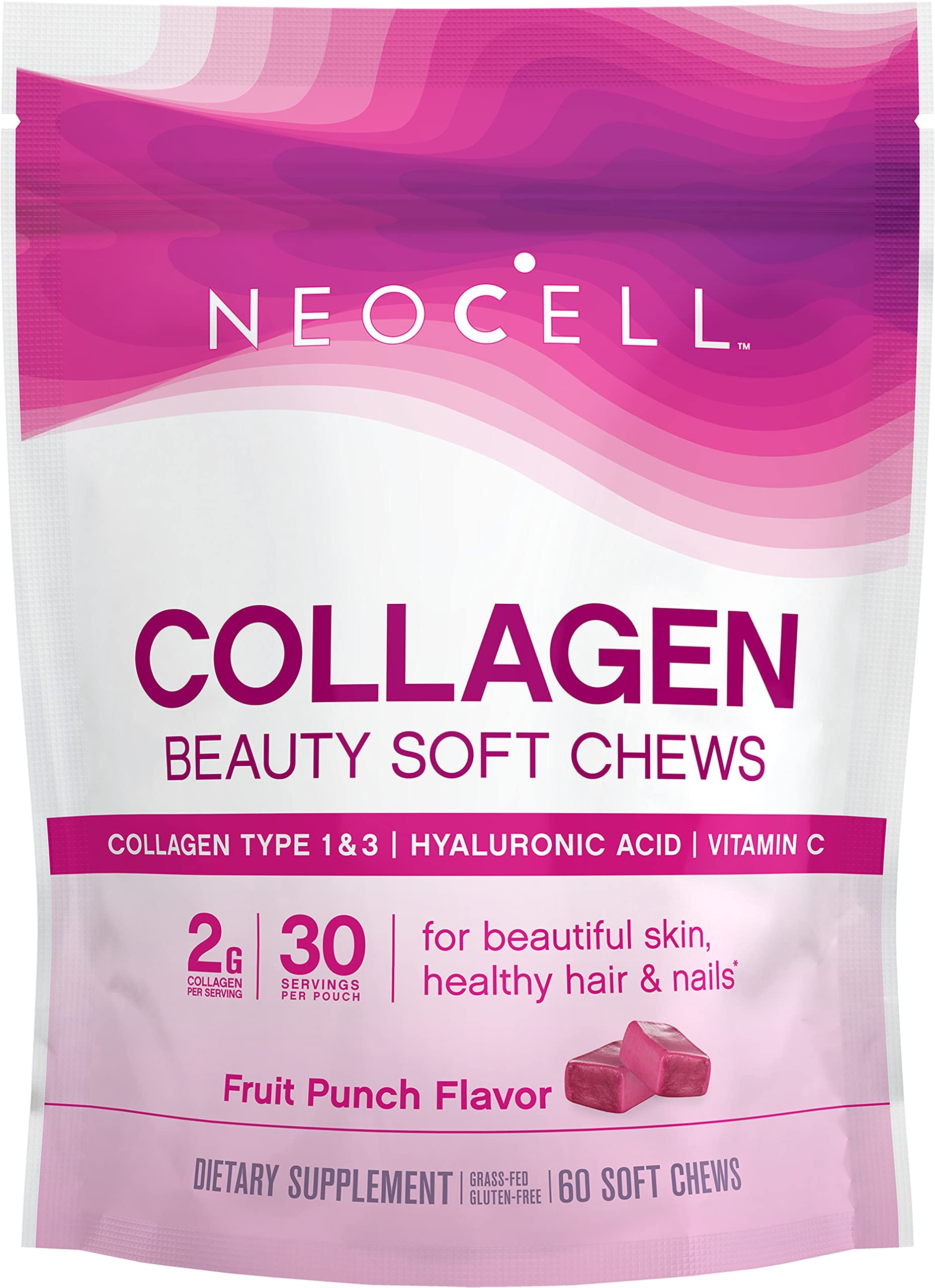 NeoCell Collagen Peptides Vitamin C & Hyaluronic Acid, Gluten Free