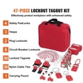 thumbnail image 4 of Electrical Lockout Tagout Kit, 47 Pcs Safety Lotokit Circuit Breaker Lockouts, For Industrial, Electric Power, 4 of 5