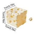 thumbnail image 2 of Moonsky Bola de queso extra delgada con tapa, se rellena a mano, lento retorno, personalizable, Juguete antiestres Squishy, Juguetes para ansiedad Adultos, 2 of 5
