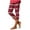 Wine, variant on LYXSSBYX Leggings for Women Women's Summer Casual Elastic Waist Printed Cropped Beach Pants