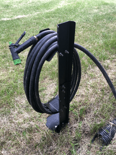 Garden Hose Reel Holder Stand Storage w/ Ground Stakes -Upto 125-Ft Hoses