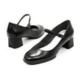 thumbnail image 7 of CAMPER Womens Black Padded Katie Block Heel Buckle Leather Mary Jane 40, 7 of 7