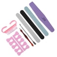 thumbnail image 1 of Lima de manicura, 8 piezas, lima de uñas profesional para lijar uñas, empujador de uñas, hecha para durar, 1 of 13