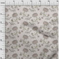 thumbnail image 2 of oneOone Cotton Silk Pale Pink Fabric Leaves & Flower Floral Fabric For Sewing Printed Craft Fabric By The Yard 42 Inch Wide, 2 of 4