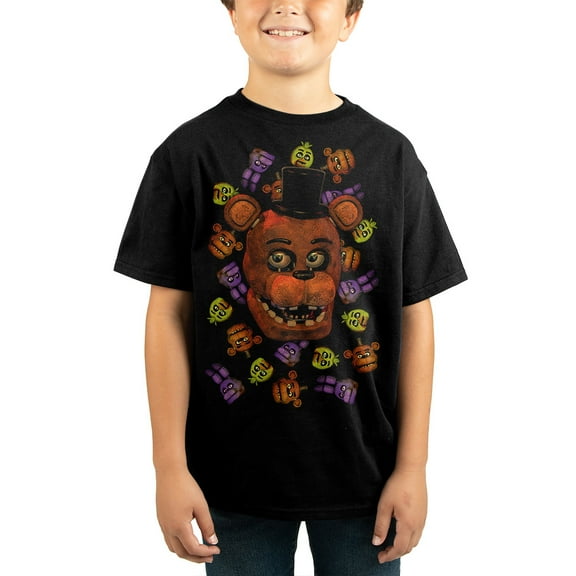 Five Nights at Freddy's Character Youth Boys T-shirt-Medium