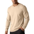 thumbnail image 2 of Samdudou Mens T Shirts Long Sleeve Crewneck Casual Basic Tees Everyday Layering Undershirts Lightweight Athletic Training Tops Classic Daily Workout Pullover Apparel, 2 of 7