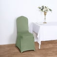 thumbnail image 2 of Balsa Circle 20 Rose Gold Spandex Stretchable Banquet Solid Chair Covers Slipcovers, 2 of 8
