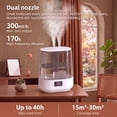 thumbnail image 7 of Humidifiers for Bedroom, 6L Top Fill 40H & 24dB Quiet Runtime for Large Room, Cool Mist Ultrasonic Smart Humidifier with Humidity Sensor, Night Light for Home, Baby, Nursery, Plants, 7 of 7