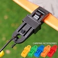 thumbnail image 4 of 10 clips de lona negros, clip de tienda, clip de plástico, para abrazadera de toldo de camping, clips de lona negros, toldos para actividades al aire libre, 4 of 5
