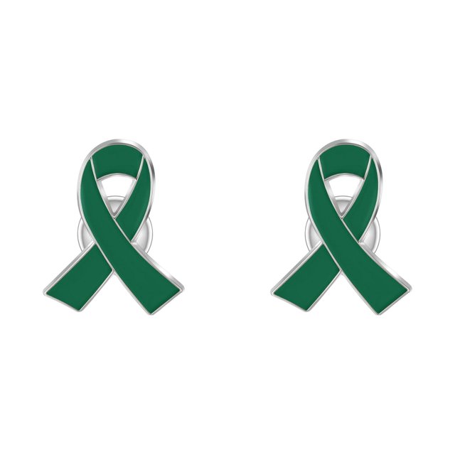 (2-Pack) Rinsvye 1Pc Elegant Ribbon Breast Pin Brooches for Women Cancer & Awareness Lapel Flower Brooches for Women Pin Heart Shaped Silk Jewelry Ribbon able Accessory for Clothing B