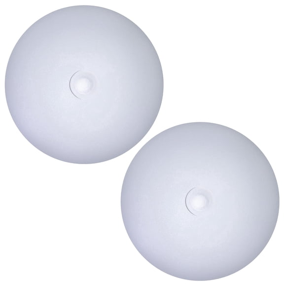 Command Electronics 12V LED Low Profile Surface Mount Ceiling Light with On/Off Switch - OEM RV Bus & Trailer Light - Made in USA - Hardware & Connectors Included | 4.5" Diameter - White (2 Pack)
