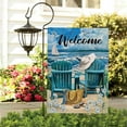thumbnail image 4 of TUITOONM Summer Series Garden Flag 12x18in Double-Sided Linen Cool Beach Prints, Fade & Weather Resistant, Fits Yard Stakes, Easy Install 1.18 in Pole Pocket, Washable Patio Décor Banner, 4 of 8