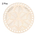 thumbnail image 3 of Wooden Bottom for Knitting Basket, 5.5"(14cm) Round Crochet Bag Bottom, Wooden Basket Bottom, 2 Pack, 3 of 4