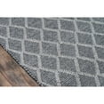 thumbnail image 3 of Momeni Andes Hand Woven Wool and Viscose Charcoal Area Rug 6' X 9', 3 of 7