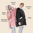 thumbnail image 2 of Sudadera con capucha Wearable Blanket Bedsure para adultos y niños, 2 of 5