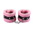 thumbnail image 1 of Fluffy Wrist Leather Handcuff Bracelet Detachable Adjustable 4 Picks COLOR, 1 of 8