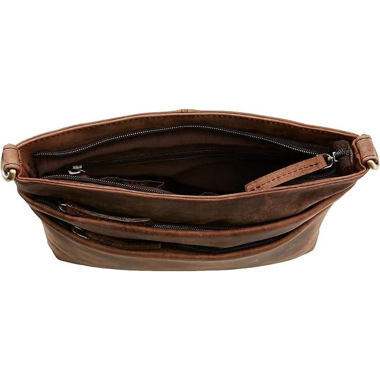 Ruzioon- Buffalo Leather Crossbody Purse For womens | Vintage look | RUZIOON Vintage Leather Crossbody bags for Women - Sling  main image 4