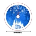 thumbnail image 3 of EGNMCR Christmas Decorations, New Christmas Tree Skirt Christmas Classic Elements Christmas Decoration Tree Skirt Christmas Tree Bottom Decoration Apron Gift Holiday Decorated Trees Skirt, 3 of 6