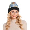 thumbnail image 7 of BZSMCE Winter Beanie Hats Warm Cozy Cap Daisy Daydreams Pattern, 7 of 7
