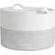 thumbnail image 1 of XXXL Size Cotton Rope Woven Laundry Basket 21" , black stitching, 1 of 3