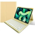 thumbnail image 2 of iPad 10th Generation 2022 Keyboard Case with Mouse Cute Round Keys Detachable Bluetooth Keyboard Slim Smart Cover with Pencil Holder, 2 of 5