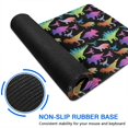 thumbnail image 6 of Long Mouse Pads for Desk,Black Colorful Dinosaurs Pattern Desk Mats on Top Of Desks, Desk Mouse Pad Extra Large with 3mm Non-Slip Base and Stitched Edge for Gaming,Office,Work,Home 31.5"x11.8", 6 of 6